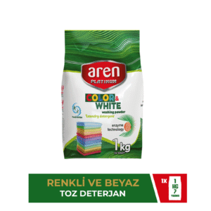 Aren Platinum Deterjan Matik 1 kg – Renkli ve Beyazlar için Toz Çamaşır Deterjanı